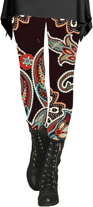 7/8 Leggings for Women Compression Print Pants for Women 2025 Yoga Pant with Pockets for Women