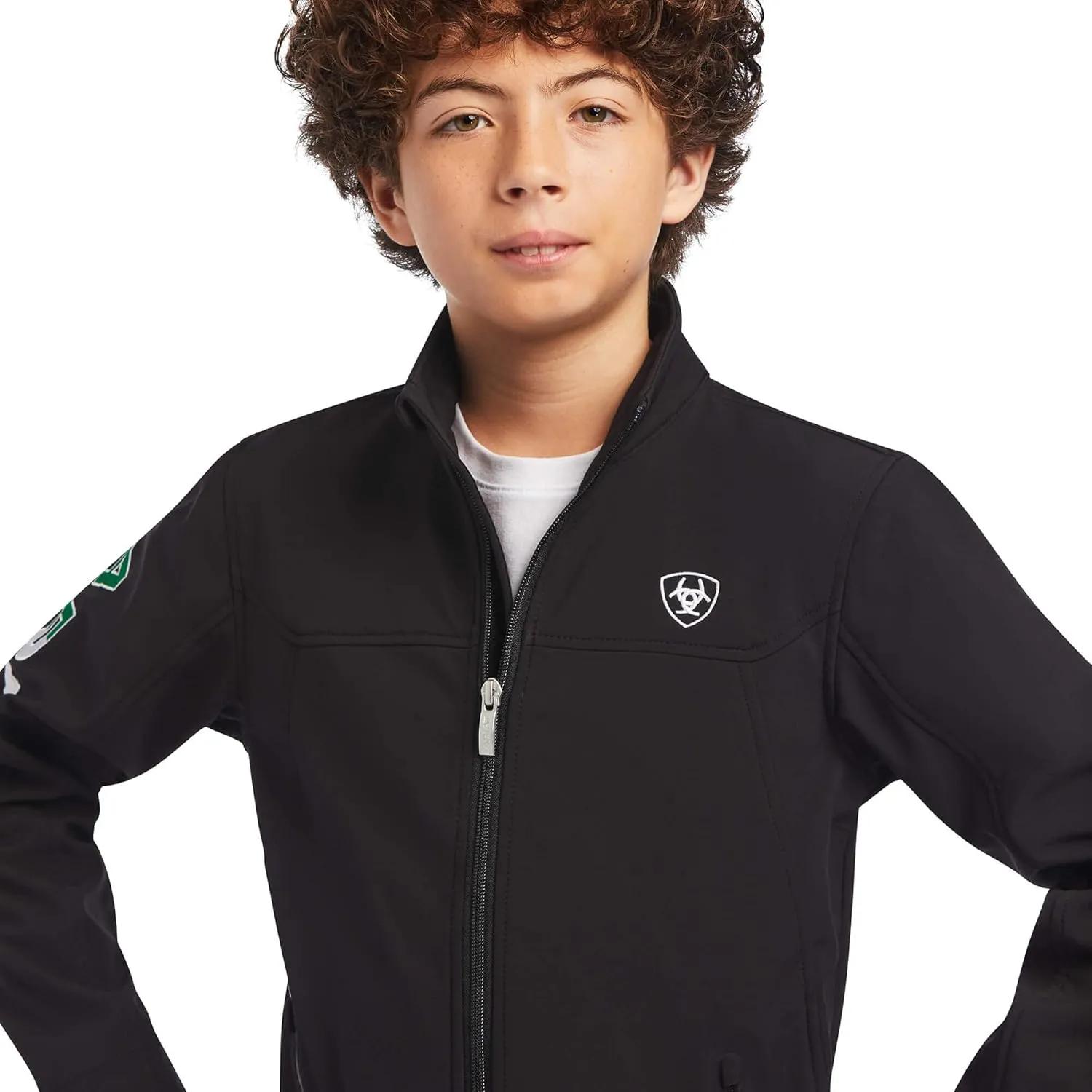 ARIAT Unisex Youth New Team Softshell Mexico Water Resistant Jacket