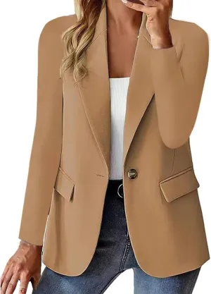 Business Suits for Women 2024 Causal Women's Blazer Short Causal Lightweight Blazers Fitted Herringbone Jackets