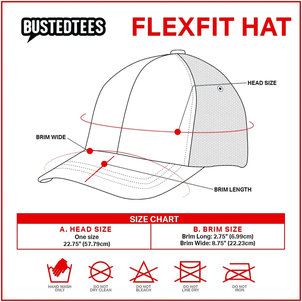 BustedTees Callahan Auto Parts Hat Fitted Flexfit Hats - Casual Wear Baseball Cap for Mens & Womens Ultrafibre Airmesh Mesh