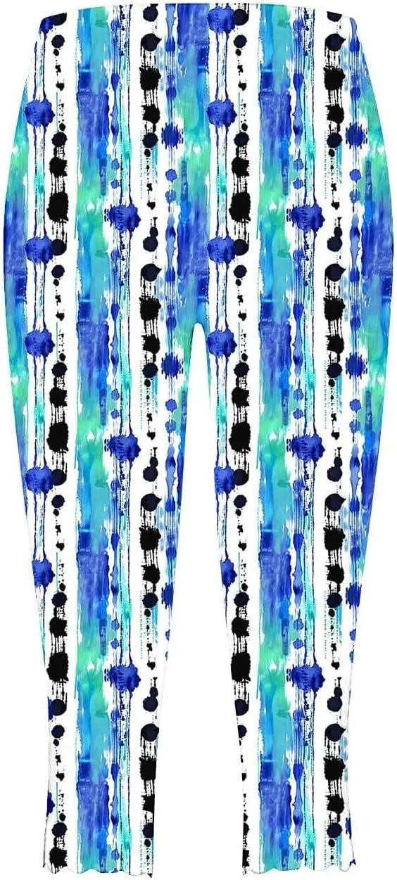 Capri for Women Summer Cropped High Waist Yoga Capris Comfy Stretchy Leggings Casual Knee Length Compression Pants