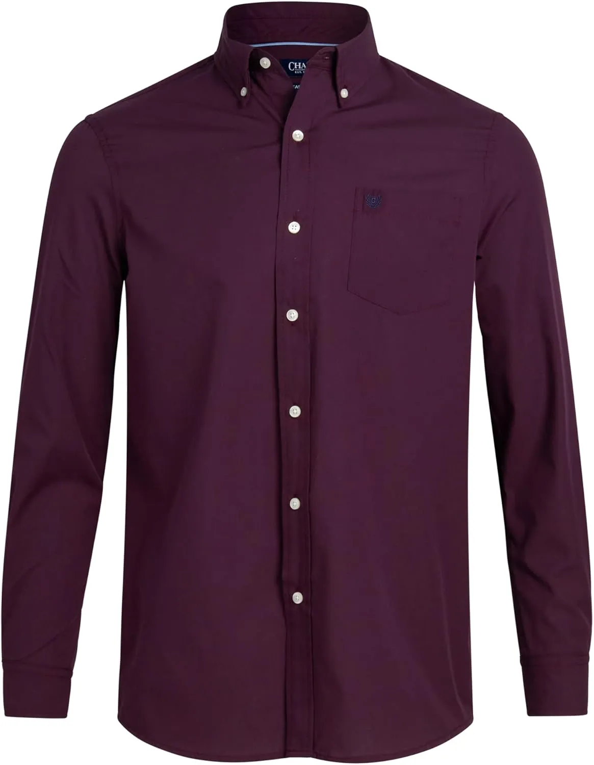 Chaps Men's Long Sleeve Button-Down Shirt - Classic Woven Wrinkle-Resistant Formal Collared Shirt for Men (Sizes: S-XXL)