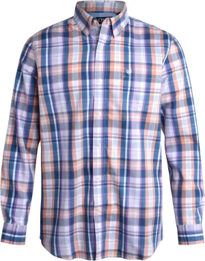 Chaps Men's Long Sleeve Button-Down Shirt - Classic Woven Wrinkle-Resistant Formal Collared Shirt for Men (Sizes: S-XXL)