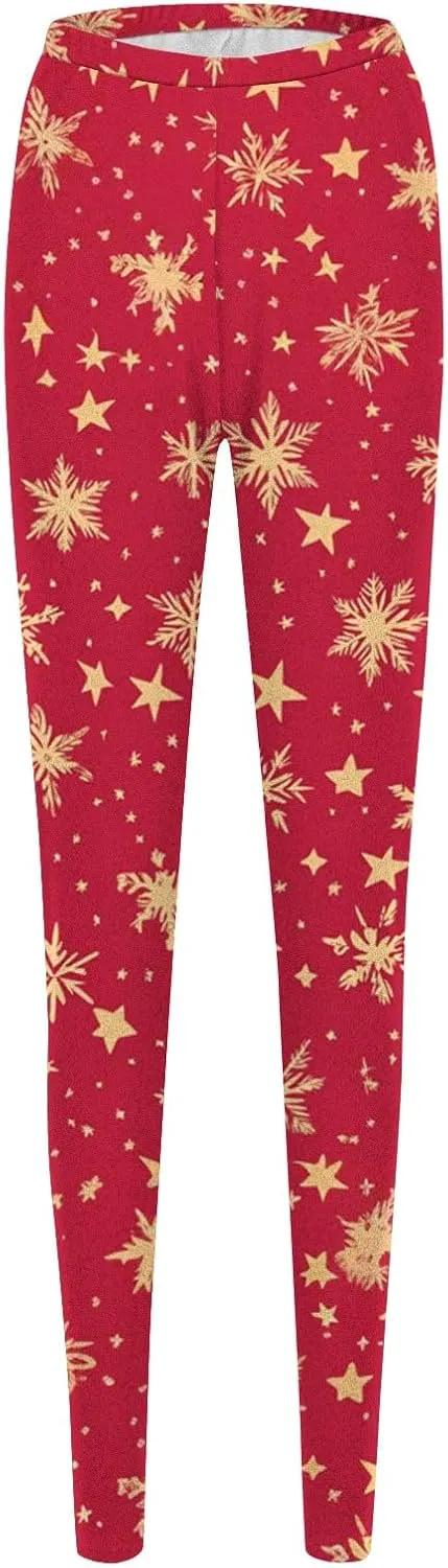 Christmas Leggings for Women Tummy Control Buttery Soft Leggings High Waisted Workout Tights Santa Holiday Pants