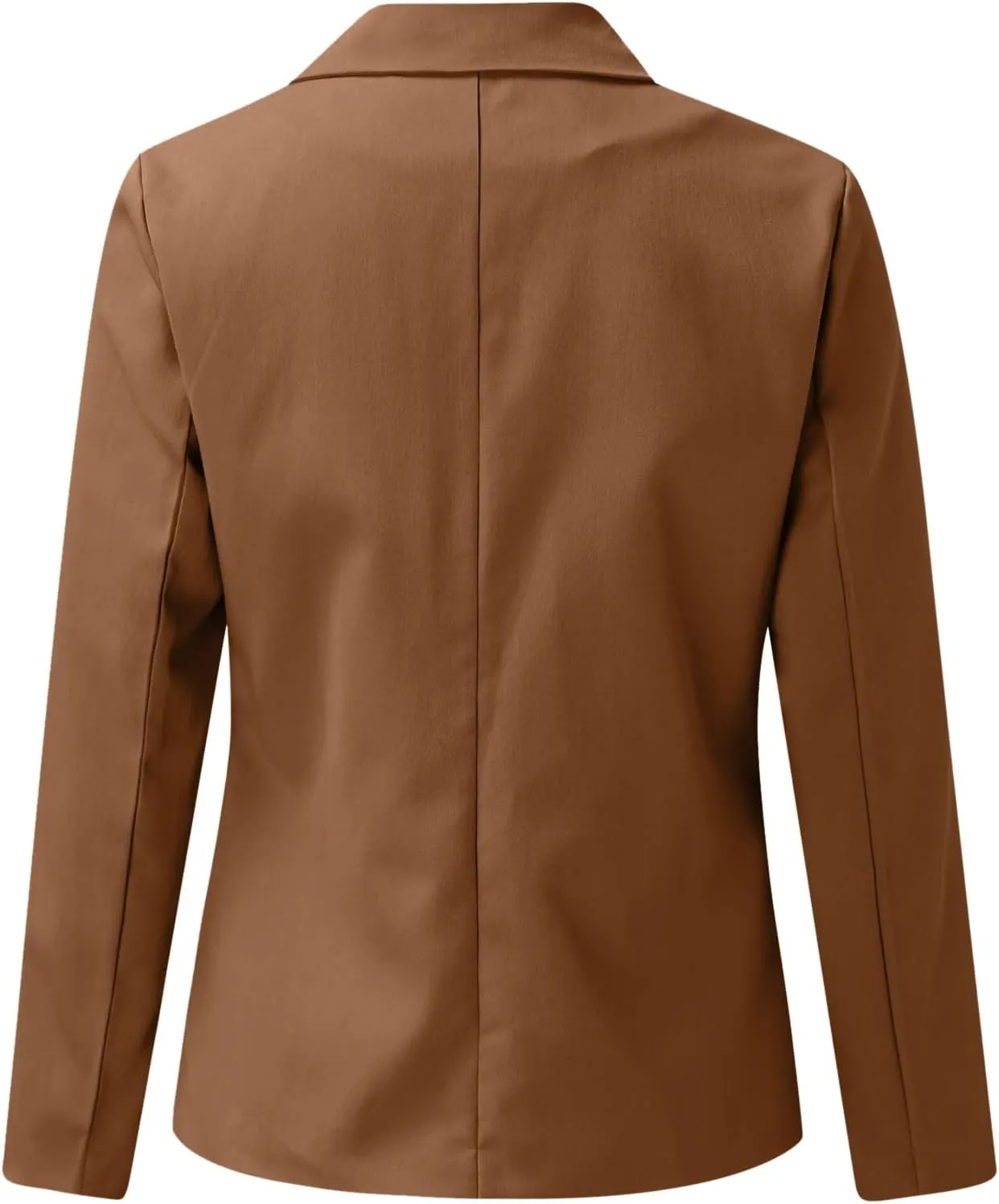 Collarless Blazer Jackets for Women Business Women Tops Open Front Prtite Basic Blazers Soft With Pockets Cardigan