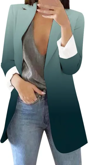 Collarless Blazer Jackets for Women Tweed Ladies Jacket Cropped Prtite Fancy Tops Fitted With Pockets Jackets