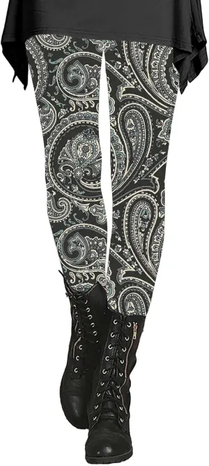 Cropped Leggings for Women Patterned Colorful Tights for Women Plus Size Womens Yoga Leggings