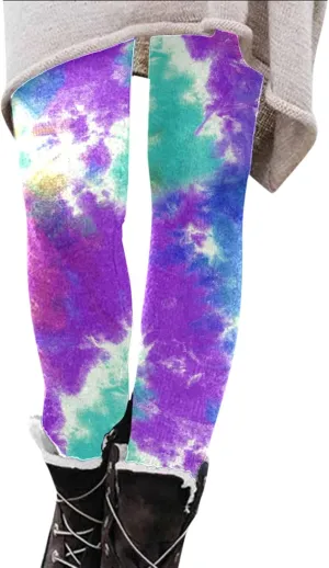 Cute Leggings for Women Womens Leggings with Pocket Animal Print Holiday Plaid Pants Women