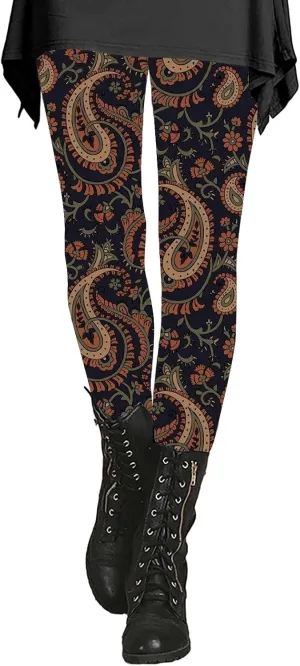 Daily Deals Today 2025 Compression Leggings for Women Pack Cotton High Waisted Leggings with Pockets Women Exercise Pants Running Womens Hiking Leggings High Waist Leggings Printed