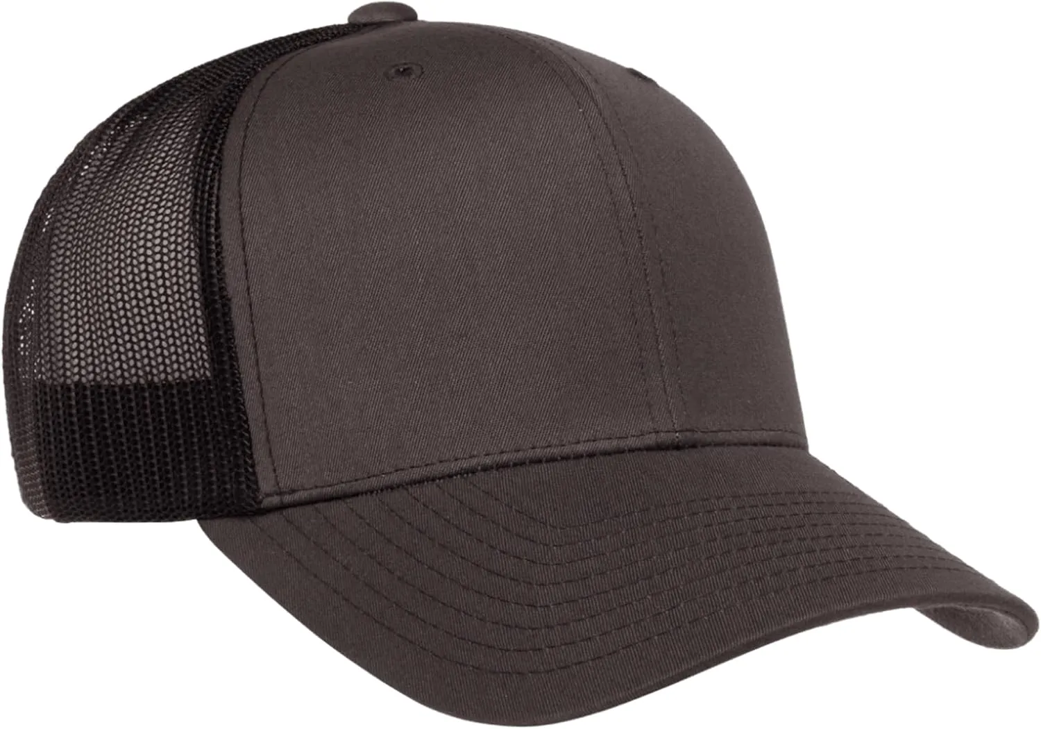 Embroidered Palm Tree Silhouette Trucker Snapback Cap Mesh Back Men and Women