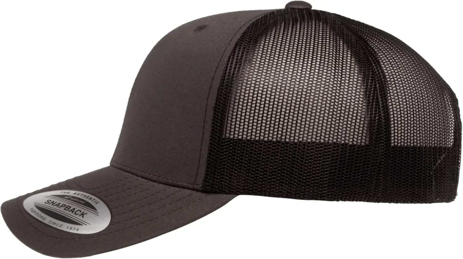 Embroidered Palm Tree Silhouette Trucker Snapback Cap Mesh Back Men and Women