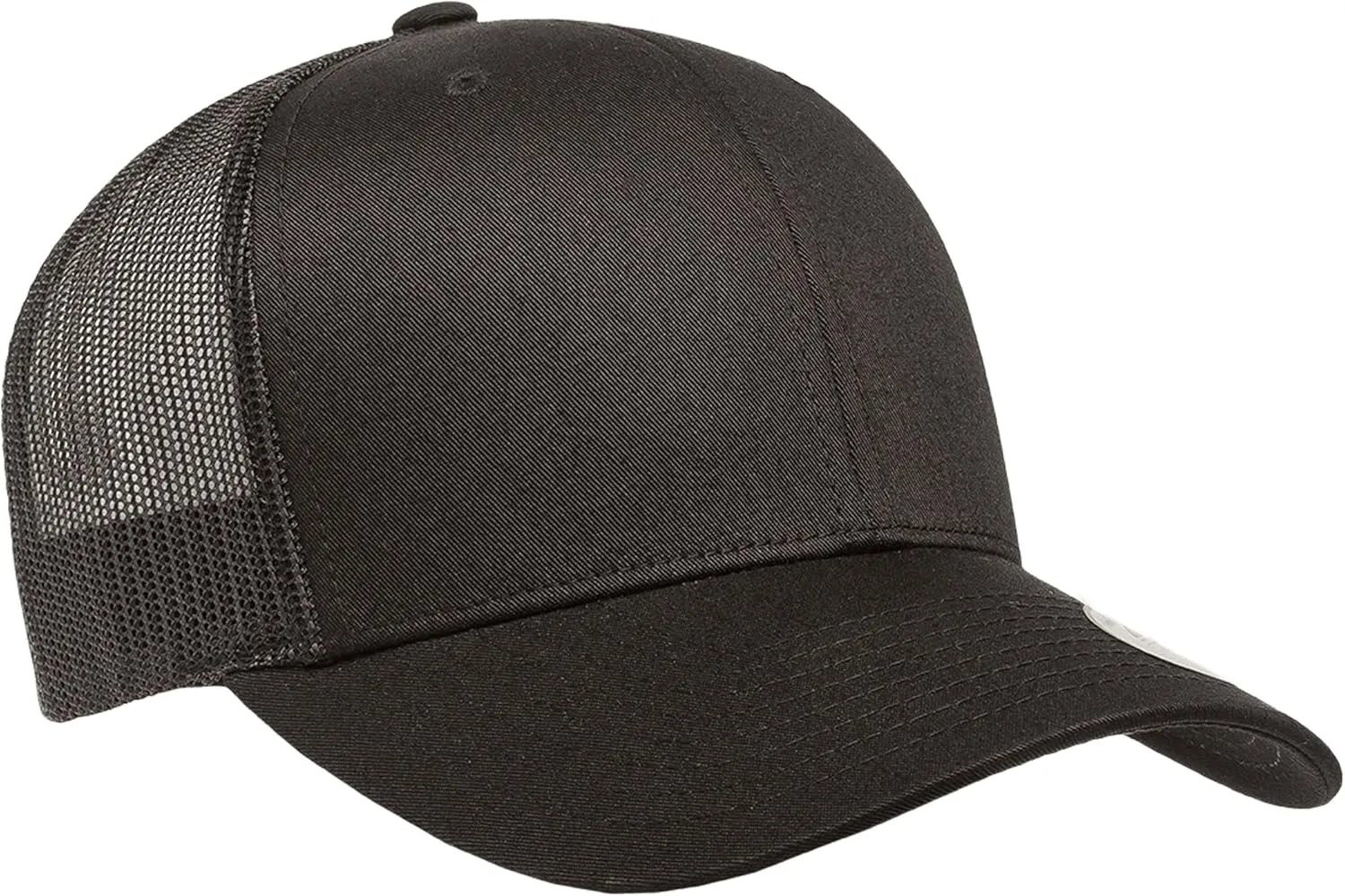 Embroidered Palm Tree Silhouette Trucker Snapback Cap Mesh Back Men and Women