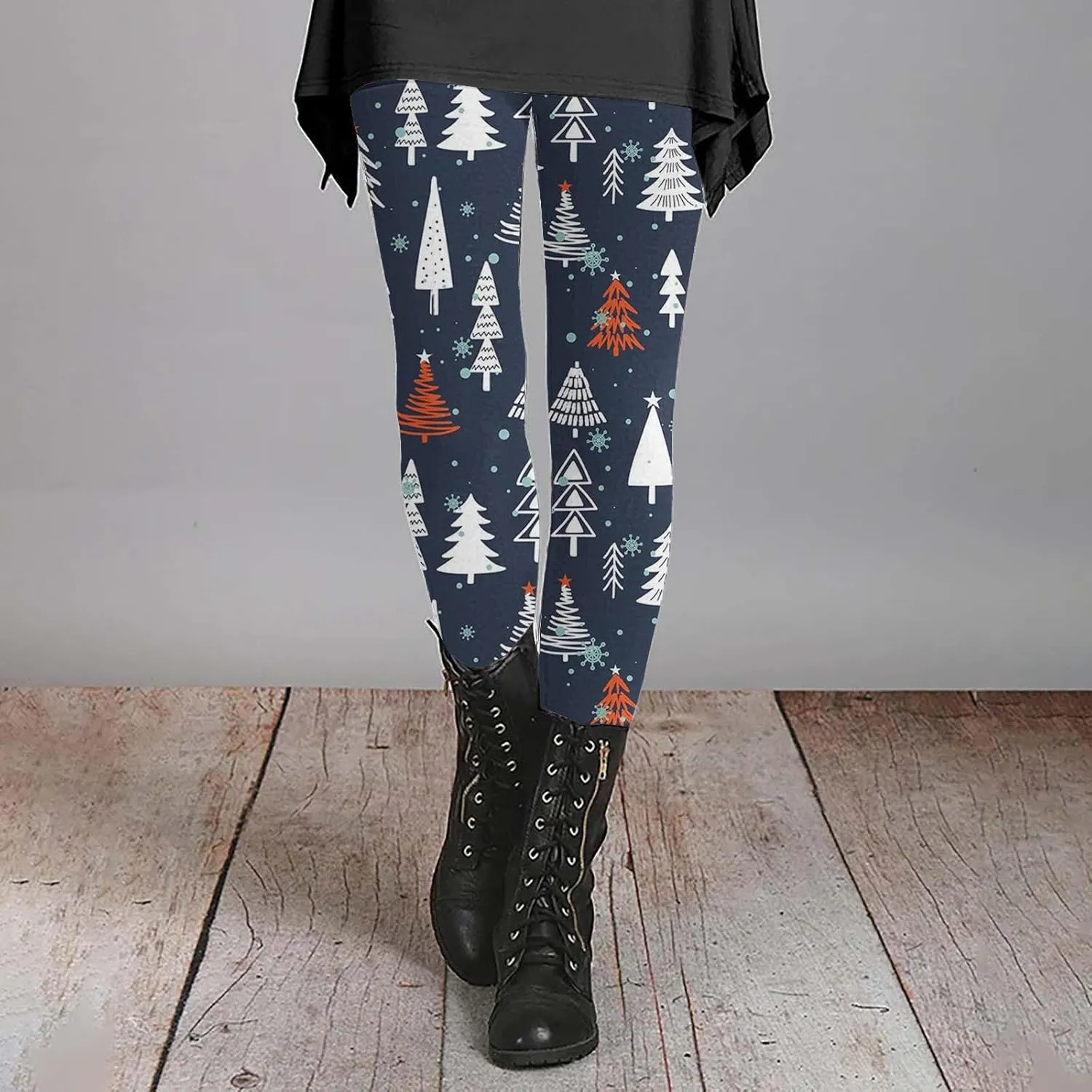 Fleece Lined Leggings Women Button High Denim Women Solid Elastic Color Pants High Waisted Thermal Winter Womens
