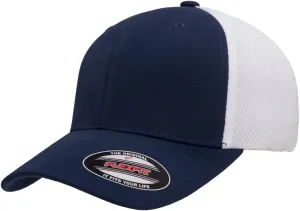 Flexfit 6533 Ultrafibre & Airmesh Fitted Cap Navy/White 2-Tone, XXL