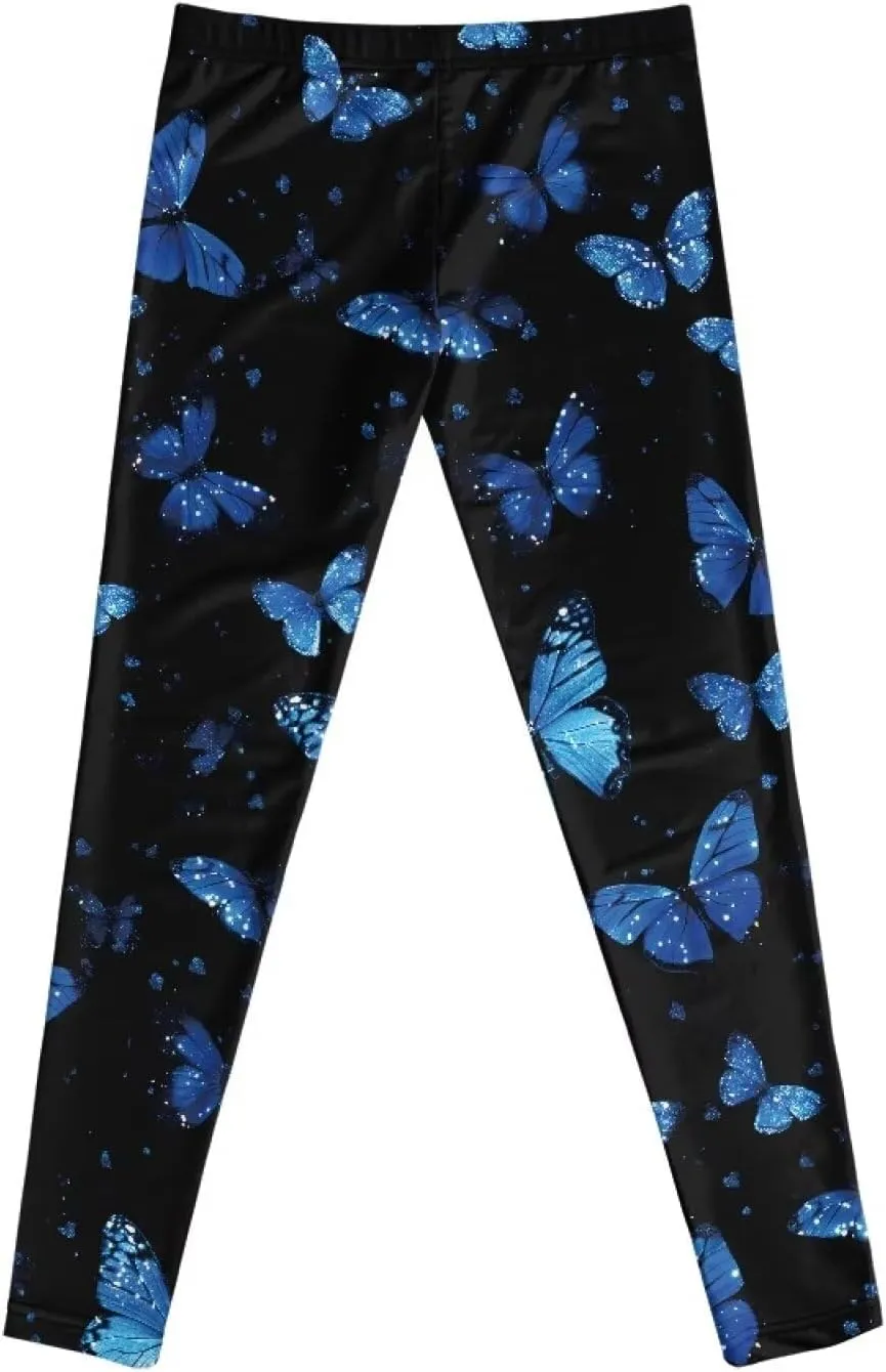 Girls and Toddlers' Leggings High Waist Kids Leggings Footless Stretch Girls' Leggings Yoga Pants for Workout Running