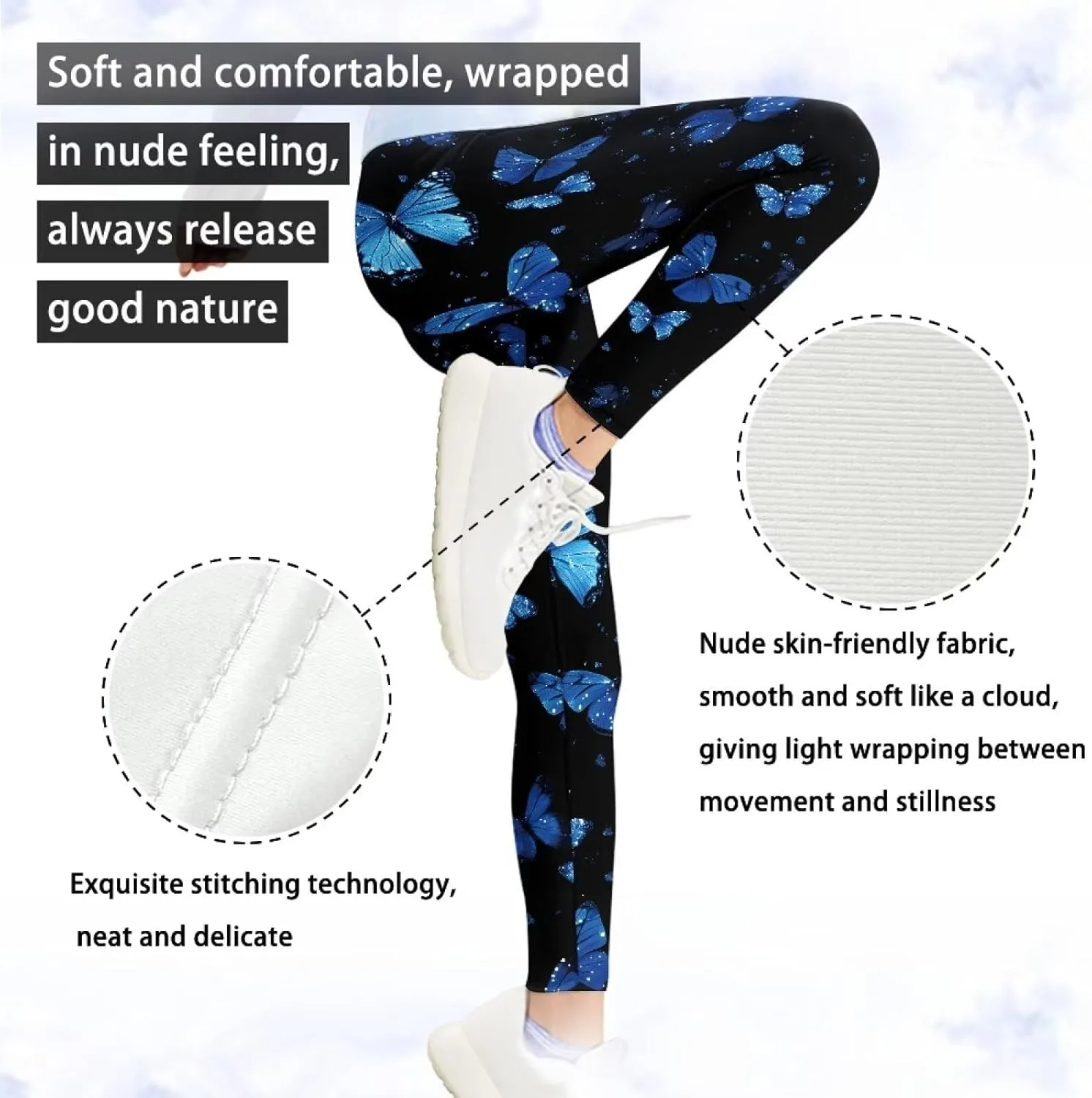 Girls and Toddlers' Leggings High Waist Kids Leggings Footless Stretch Girls' Leggings Yoga Pants for Workout Running