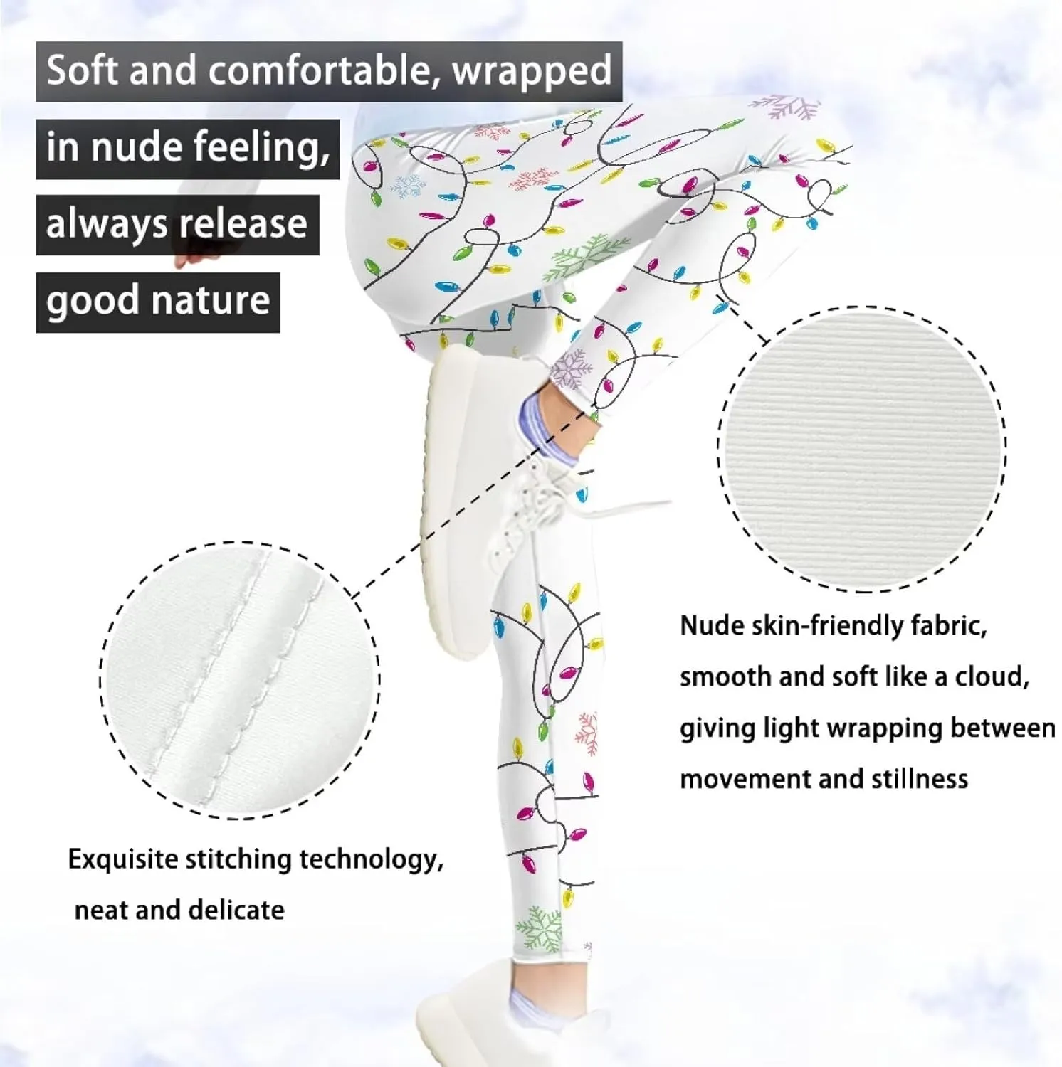 Girls and Toddlers' Leggings High Waist Kids Leggings Footless Stretch Girls' Leggings Yoga Pants for Workout Running