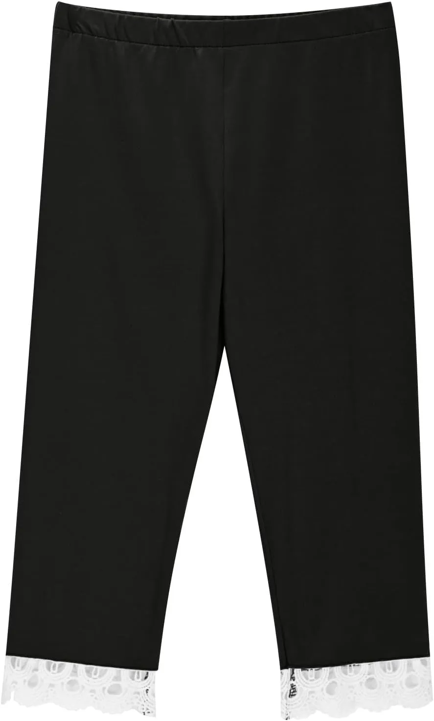 Girls Athletic Capri Leggings, Kids Yoga Pants with Pockets, Teen Girls Stretch Dance Running Workout Pants