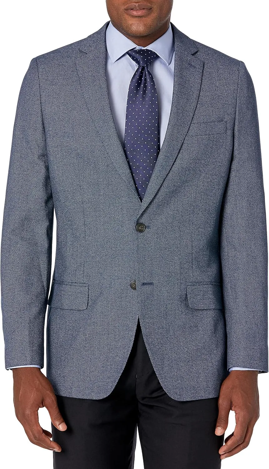 Haggar Men's Birdseye Fancy Slim Fit 2-Button Side Vent Sport Coat