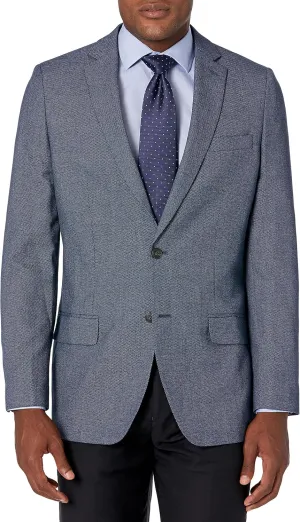 Haggar Men's Birdseye Fancy Slim Fit 2-Button Side Vent Sport Coat