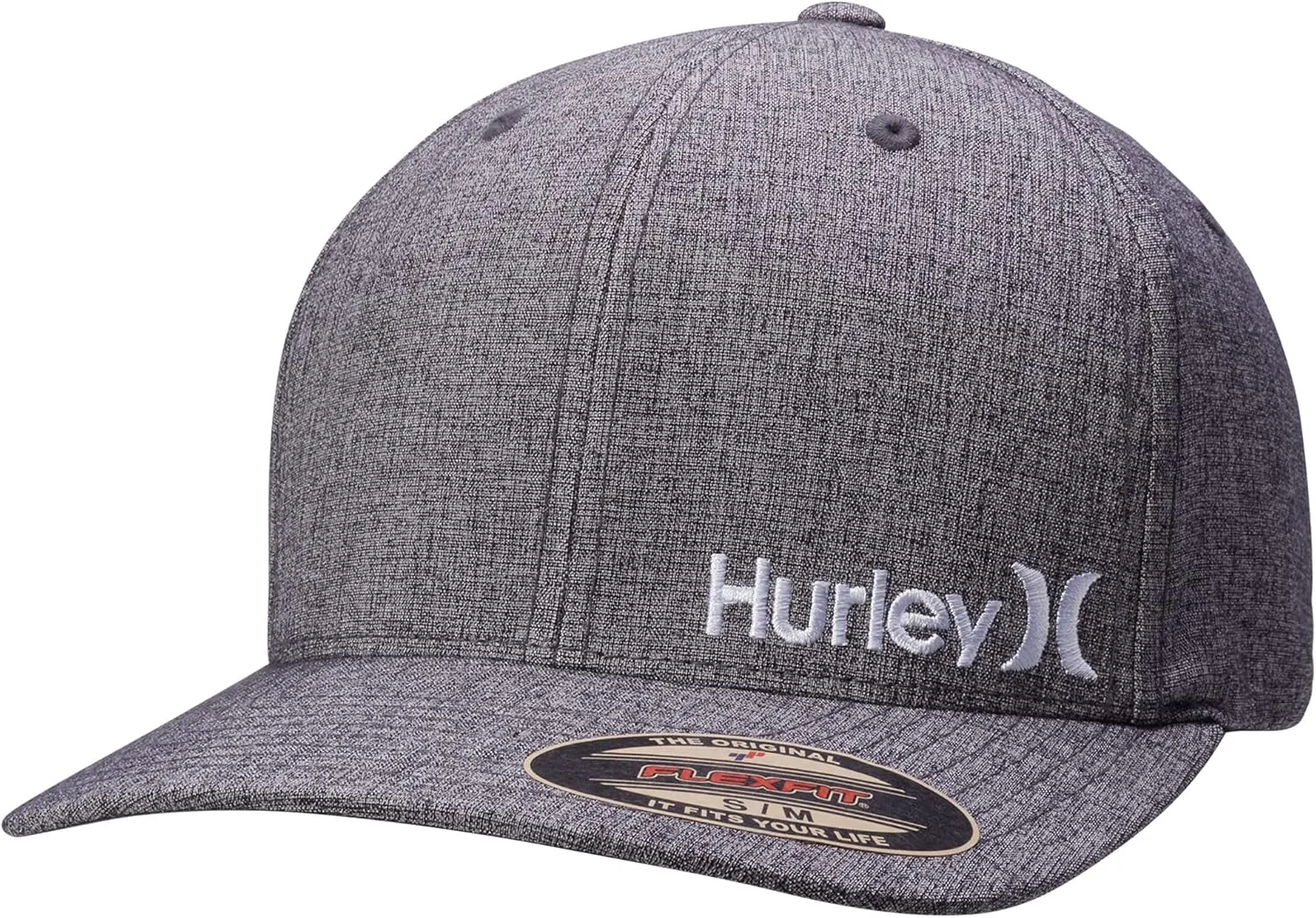 Hurley Men's Baseball Cap - Flexfit Curve Bill Fitted Trucker Hat for Men (S-XL)
