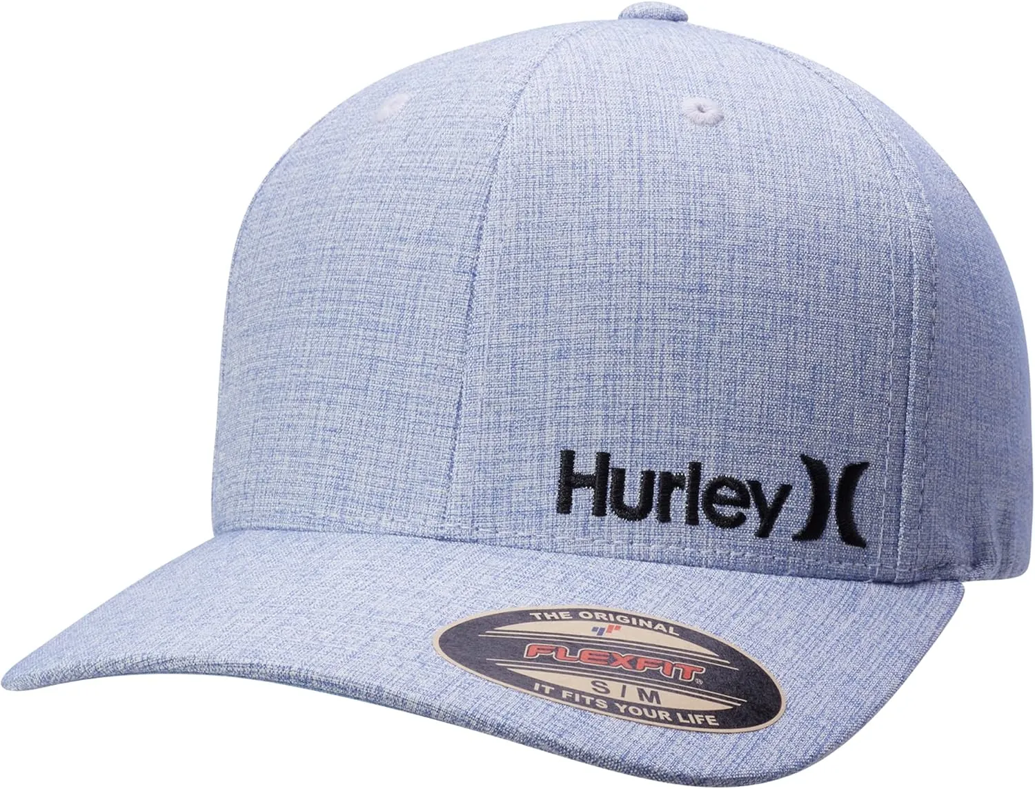 Hurley Men's Baseball Cap - Flexfit Curve Bill Fitted Trucker Hat for Men (S-XL)