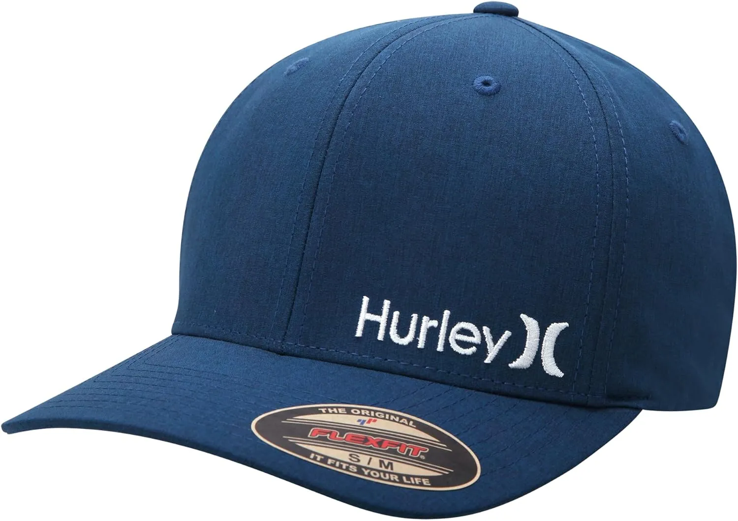 Hurley Men's Baseball Cap - Flexfit Curve Bill Fitted Trucker Hat for Men (S-XL)
