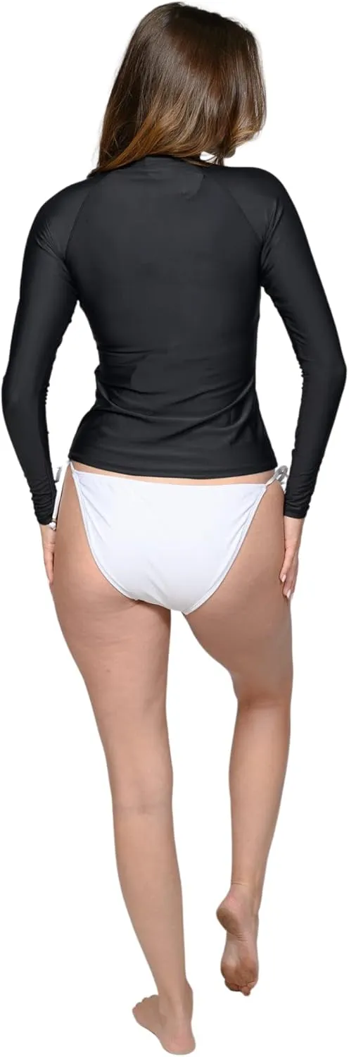 INGEAR Women's UV Sun Protection Long Sleeve Rash Guard Wetsuit Swimsuit Top