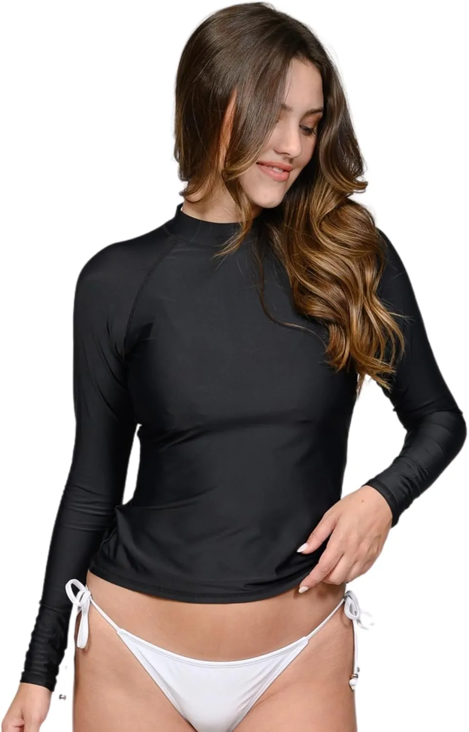 INGEAR Women's UV Sun Protection Long Sleeve Rash Guard Wetsuit Swimsuit Top