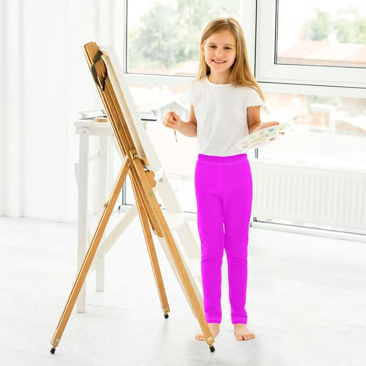 J JOYSAY Green Ginger Girls Leggings Girls Yoga Pants