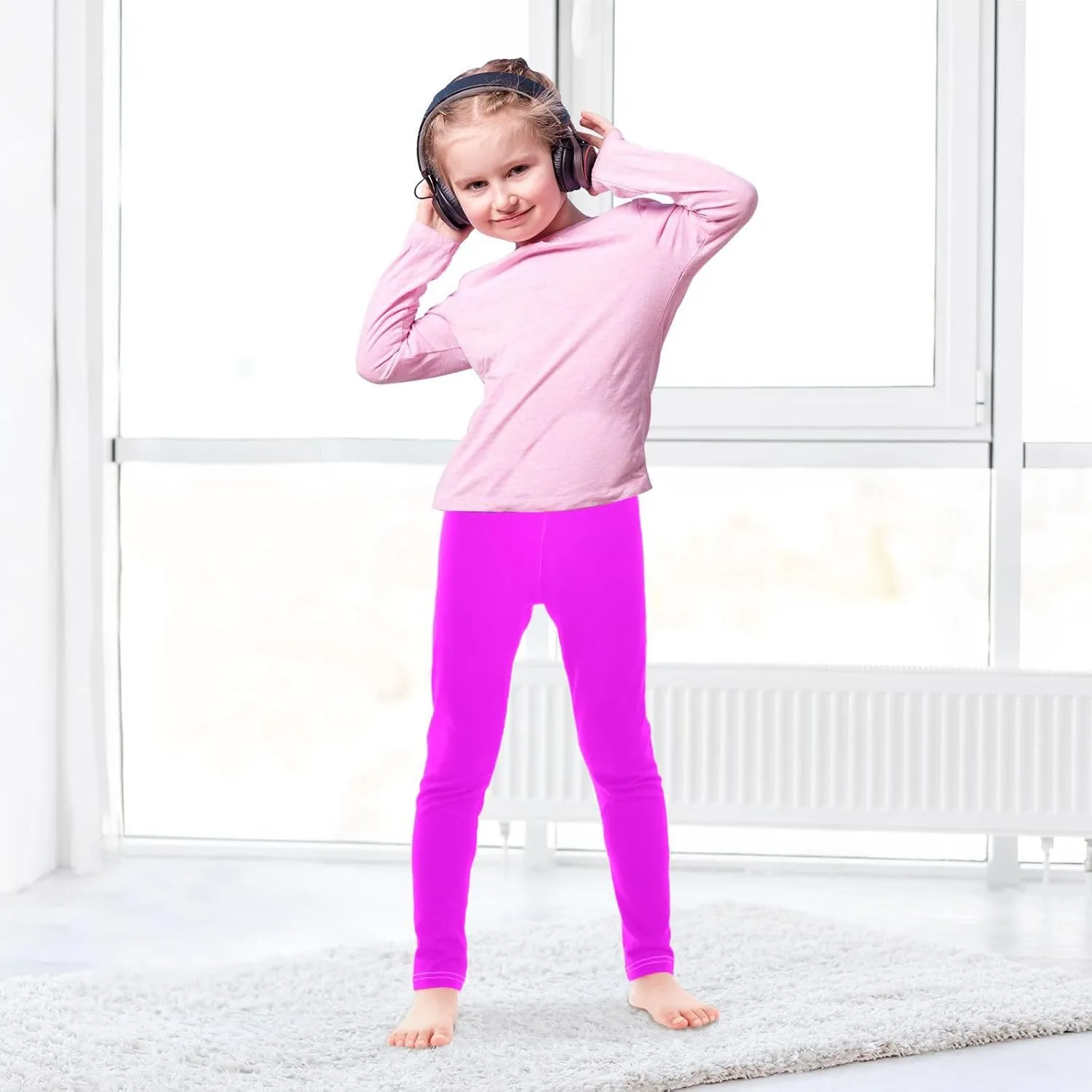 J JOYSAY Green Ginger Girls Leggings Girls Yoga Pants