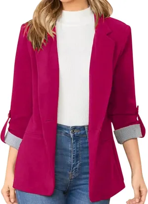 Ladies Blazers To Wear With Jeans Office Women's Cardigan Cropped Dressy Vintage Blazers Fit It Herringbone Coat