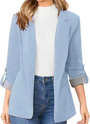 Ladies Blazers To Wear With Jeans Office Women's Cardigan Cropped Dressy Vintage Blazers Fit It Herringbone Coat