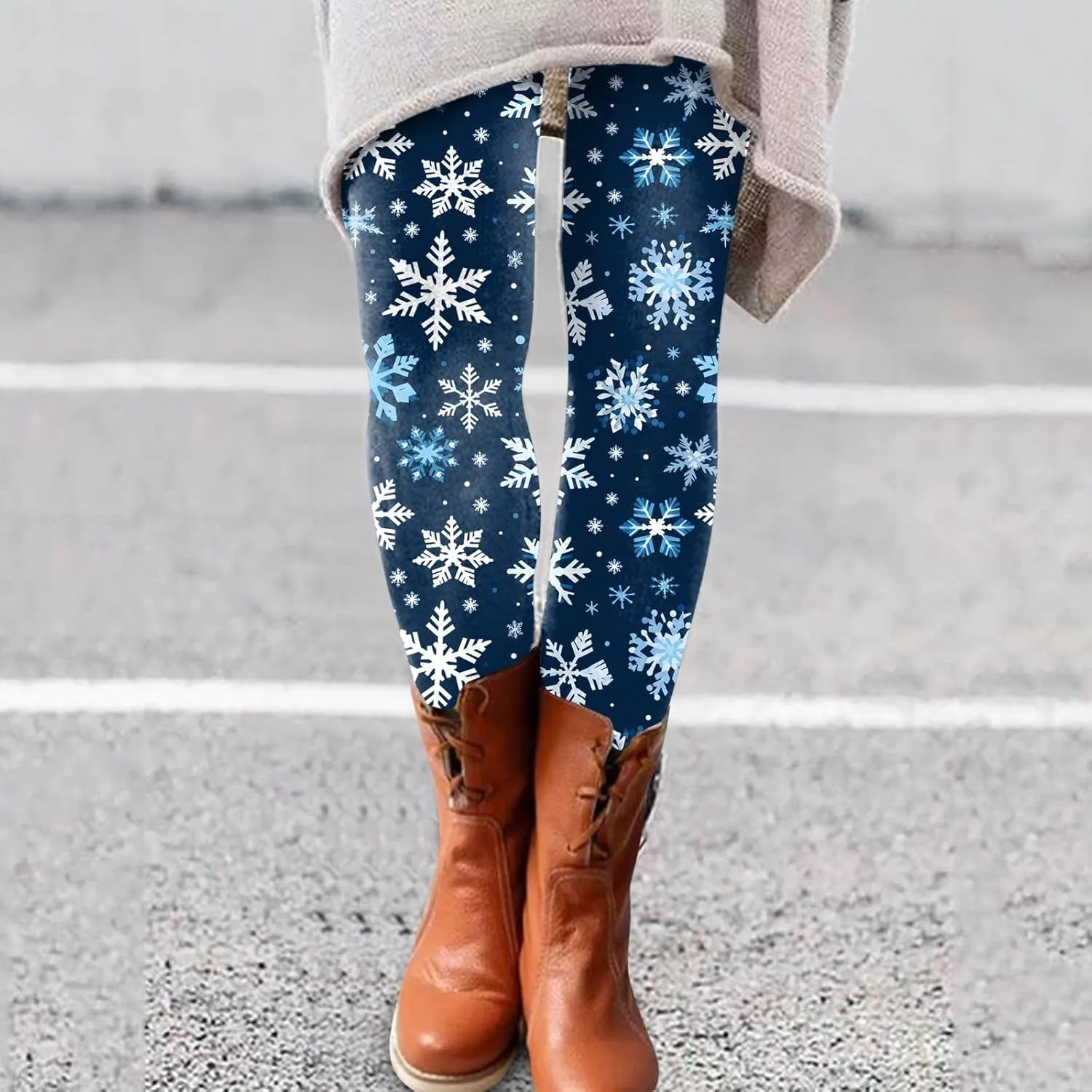 Leggings for Women Christmas Costumes Women Fleece Tights Plus Size Yoga Pants for Women Royal Blue Leggings