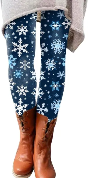 Leggings for Women Christmas Costumes Women Fleece Tights Plus Size Yoga Pants for Women Royal Blue Leggings