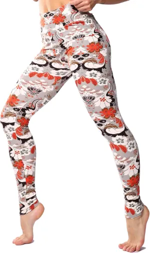 Leggings for Women Printed High Waist Ultra Soft Yoga Pants Comfy Workout Fashion Leggings -REG/Plus-150 Colors