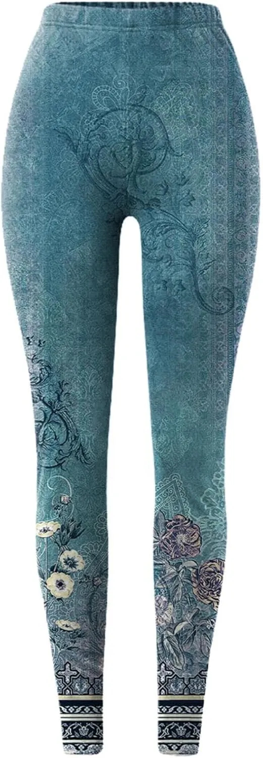 Leggings for Women Tummy Control Work Out Pants with Pockets for Women Women Plaid Leggings