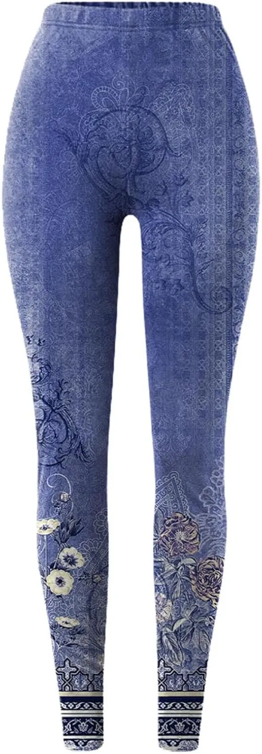 Leggings for Women Tummy Control Work Out Pants with Pockets for Women Women Plaid Leggings