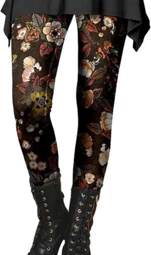Leopard Print Sheer Capri Leggings for Women Leggins with Pockets Womens Leggings with Words