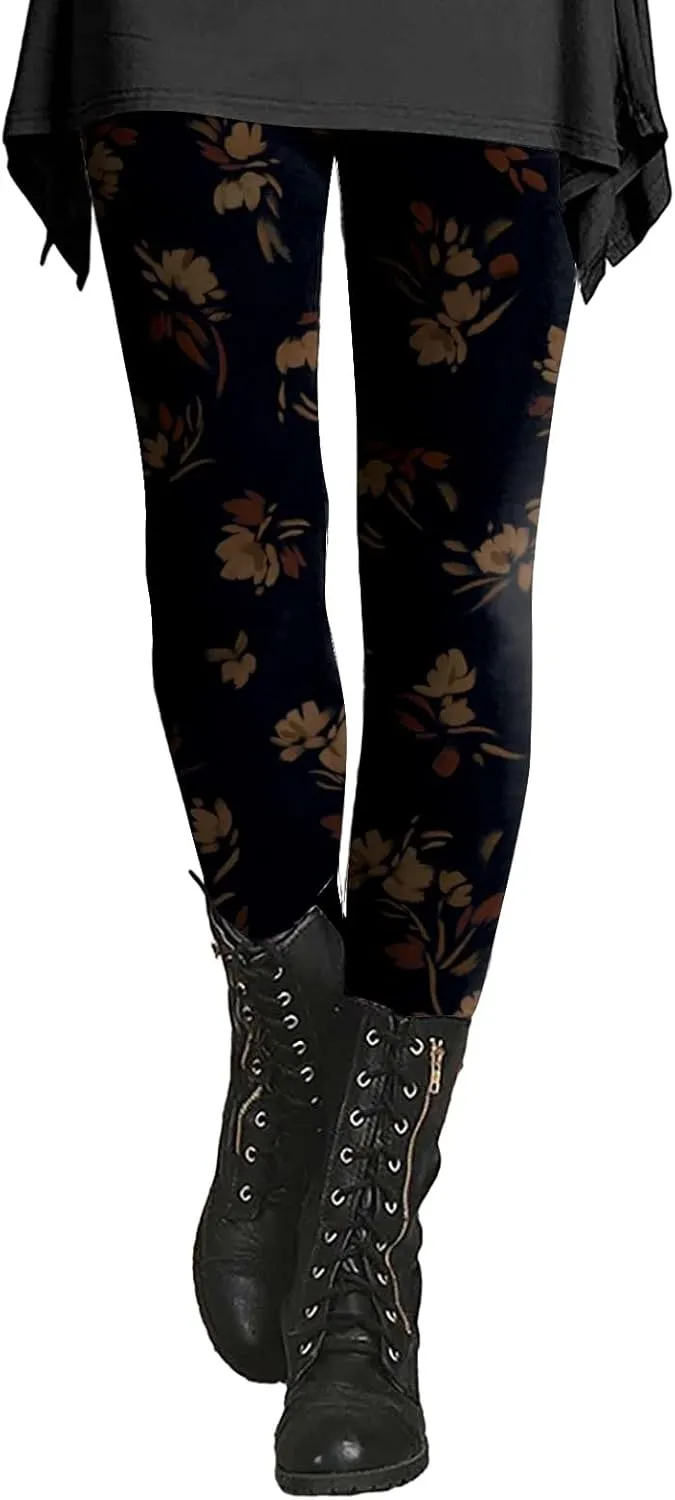 Leopard Print Sheer Capri Leggings for Women Leggins with Pockets Womens Leggings with Words