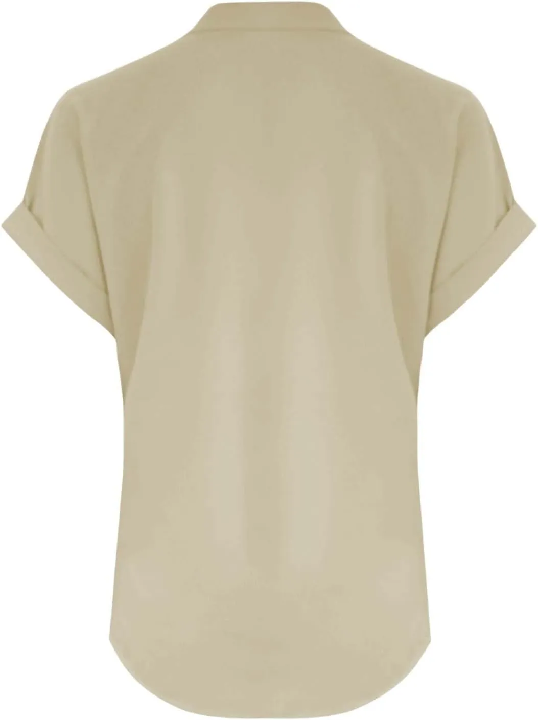 Linen Shirts for Women Summer Short Sleeve Casual Tops Henley Vacation Beach Lounge Button Lightweight Tunic Blouse
