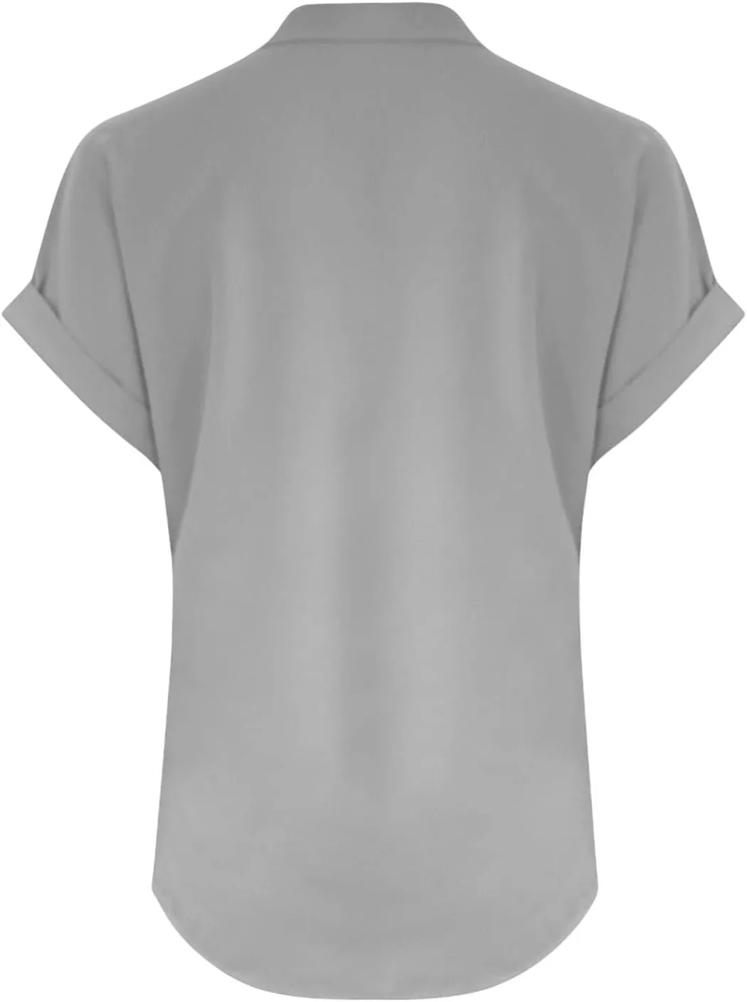 Linen Shirts for Women V Neck Cap Sleeve Summer Tops 2025 Women Casual Button Down Shirts Solid Business Work Blouses