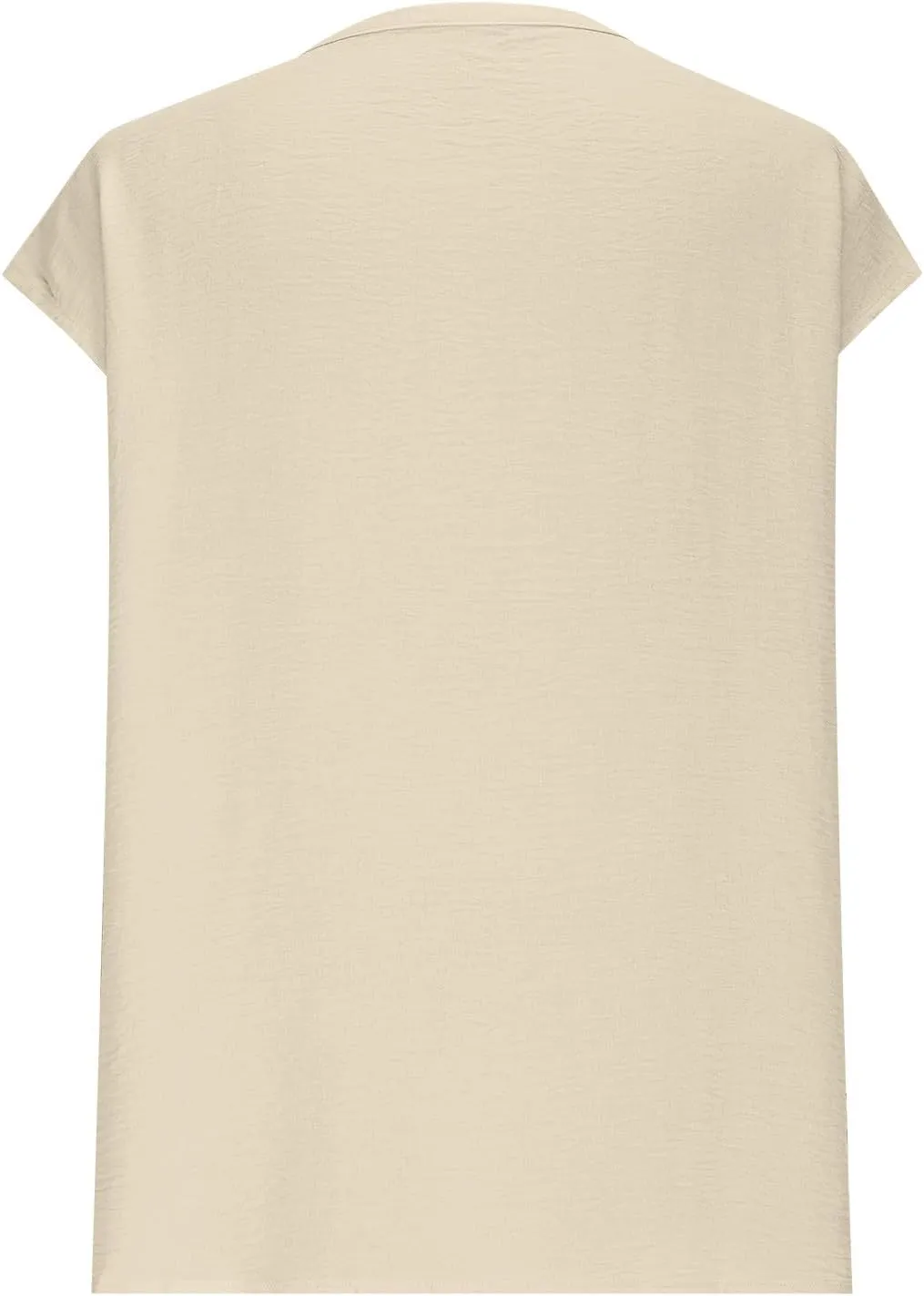 Lmdudan 2025 Summer V Neck Ruffle Tops Women Short Sleeve Work Shirt Dressy Casual Business Tees Loose Blouses Tunics