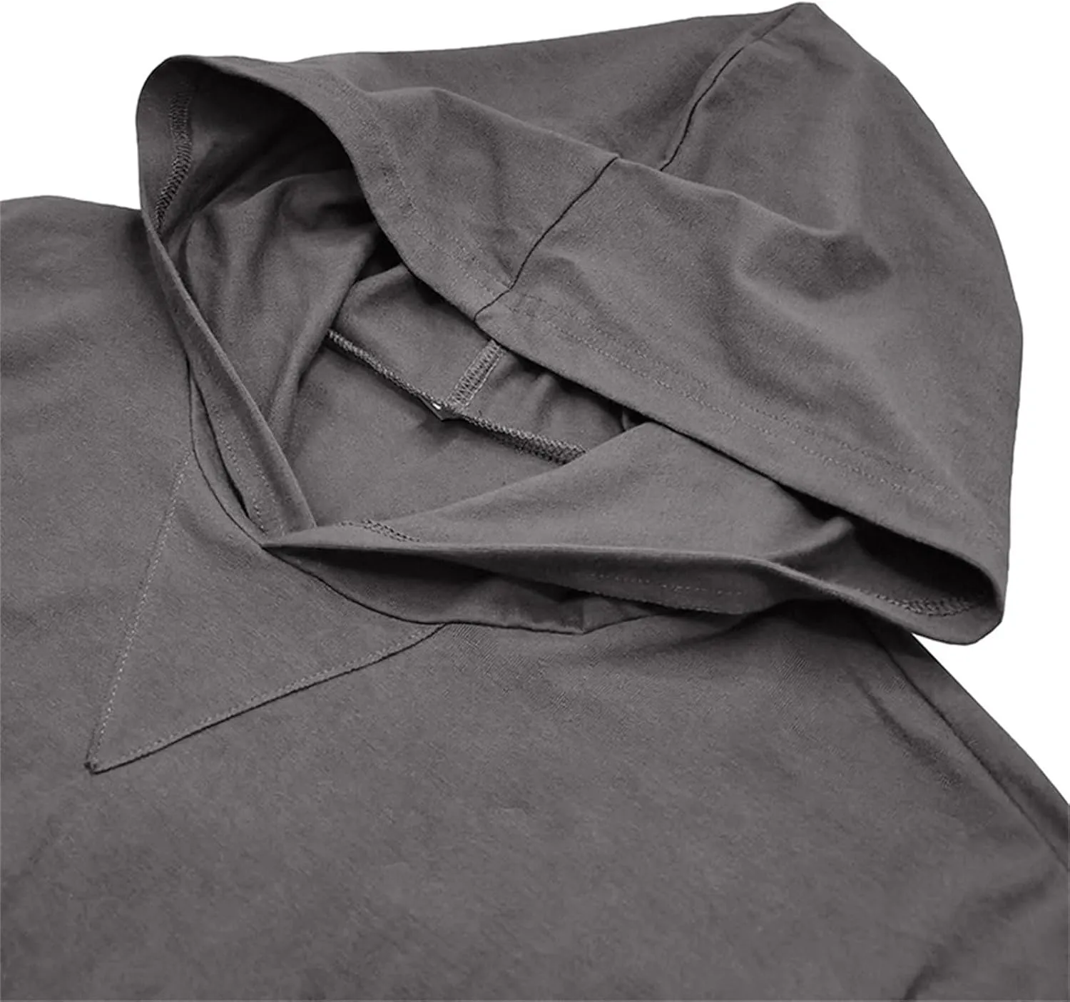 Long Sleeve Hooded Shirts For Men Lightweight Athletic Running Workout Hoodie Comfy Gym Track Muscle Fit Pullover Top