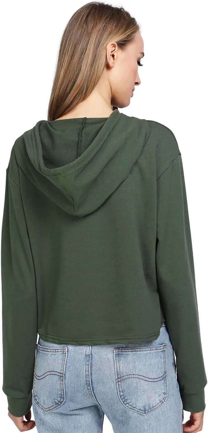 MakeMeChic Women's Cropped Hoodie Casual Workout Crop Sweatshirt Tops