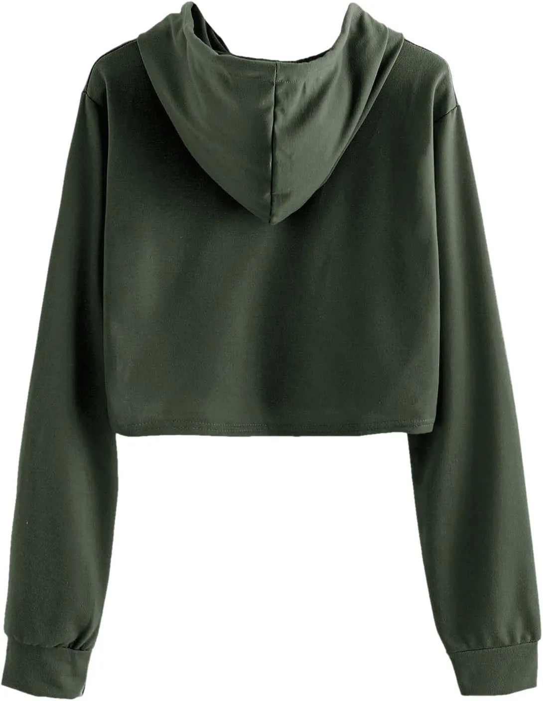 MakeMeChic Women's Cropped Hoodie Casual Workout Crop Sweatshirt Tops