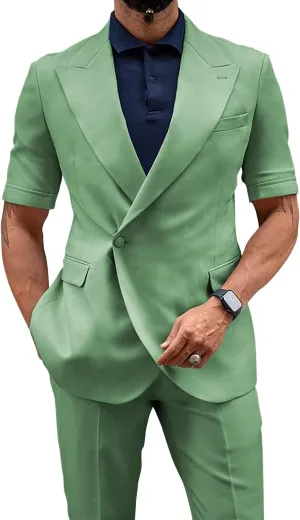Men 2 Piece Suit Slim Fit Suits for Men Wedding Prom Business Casual