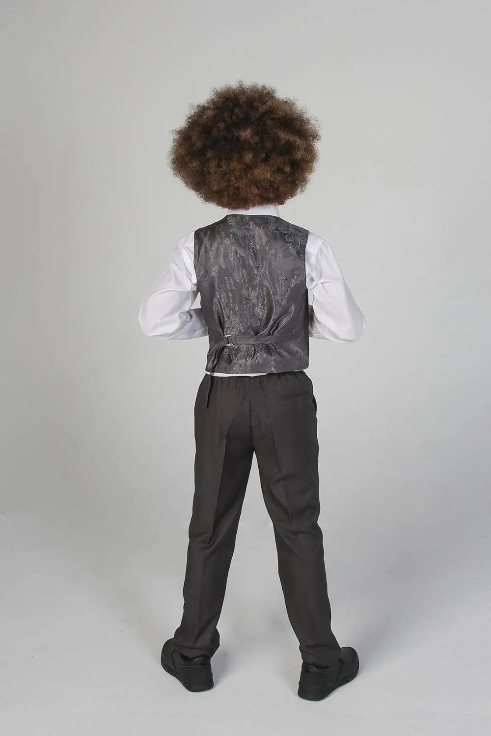 Mens Boys Tailored Fit Formal Suits Father and Son Matching 3 Piece Wedding Outfit