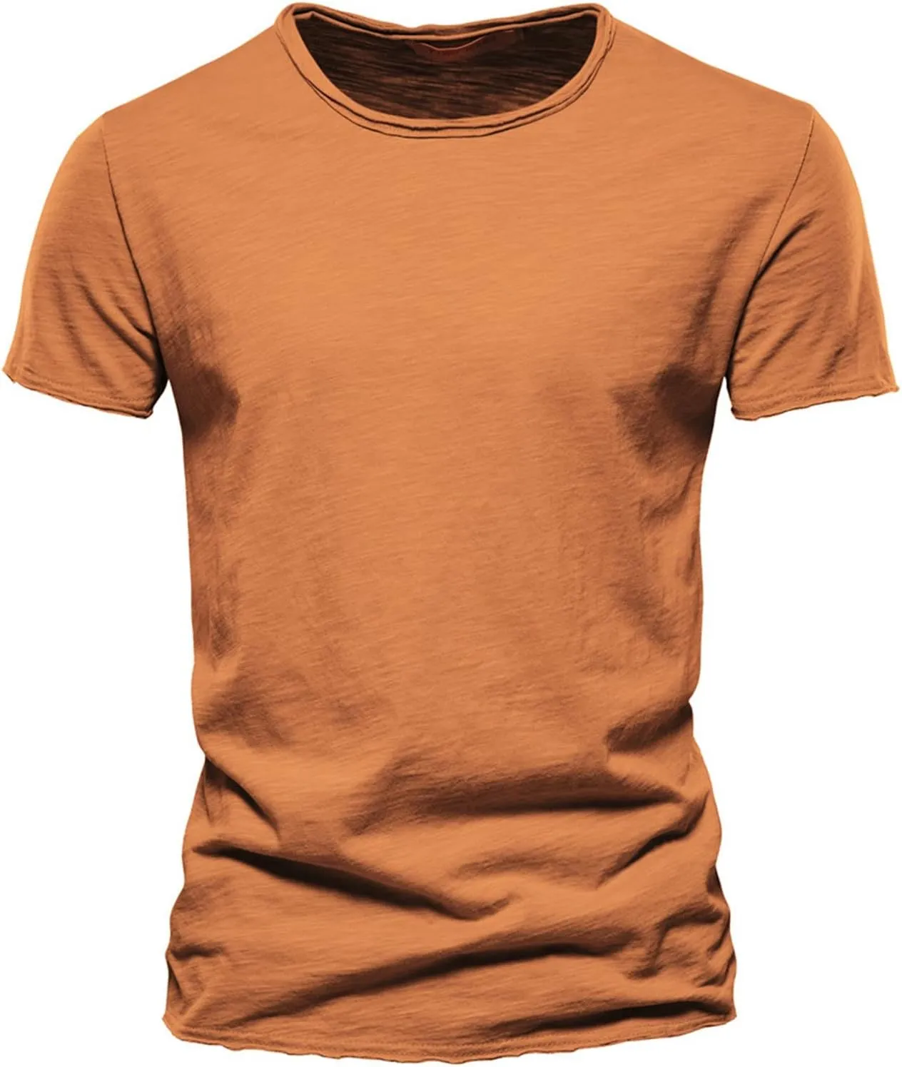 Mens Muscle Workout T Shirts Athletic Short Sleeve Bodybuilding Active Tees Gym Workout Athletic Crewneck Summer Tops