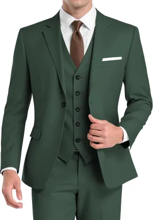 Men's Suit 3 Piece Slim Fit Suits for Men Jacket Vest Pants Suit for Wedding Prom Dinner Party